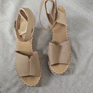 Catherine Malandrino Beige Espadrille Sandals